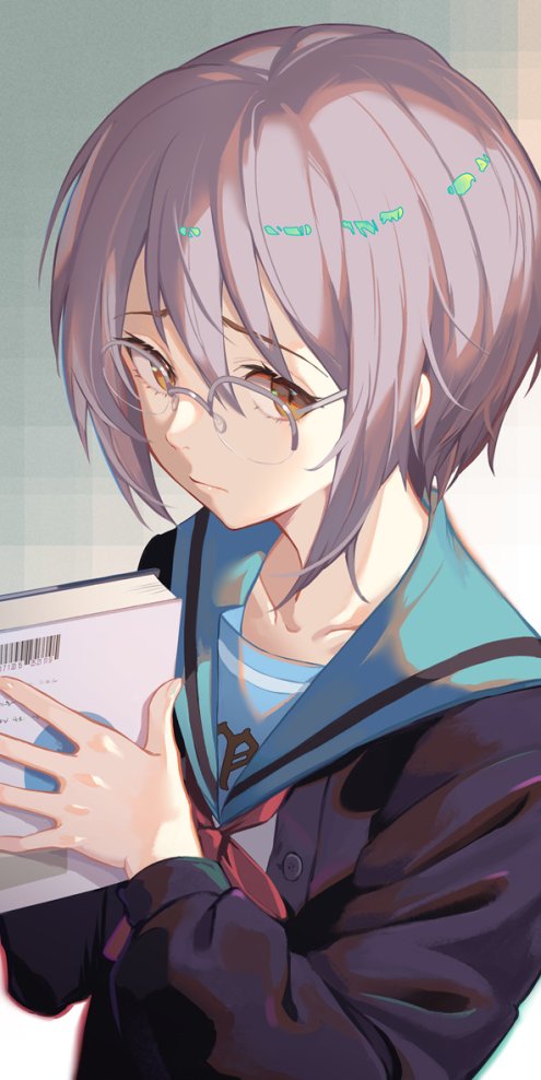 动漫凉宫春日的忧郁长门有希相关图集原画插画CG壁纸美术图片素材