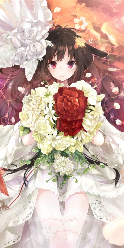 动漫婚纱花嫁少女角色主题图集原画插画线稿立绘图片素材美术资料