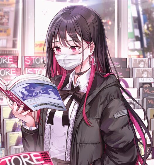 动漫泪痣少女P站pixiv主题图集原画插画壁纸画集图片素材美术资料